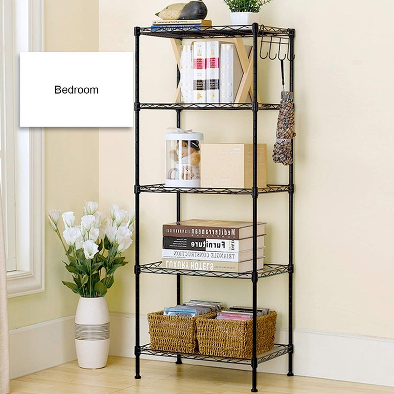 ديسديل ديكديل HOME ORGANIZER رفوف سلكية 5 طبقات ثقيلة قابلة لتعديل الارتفاع رف تخزين سلكي - Image 3