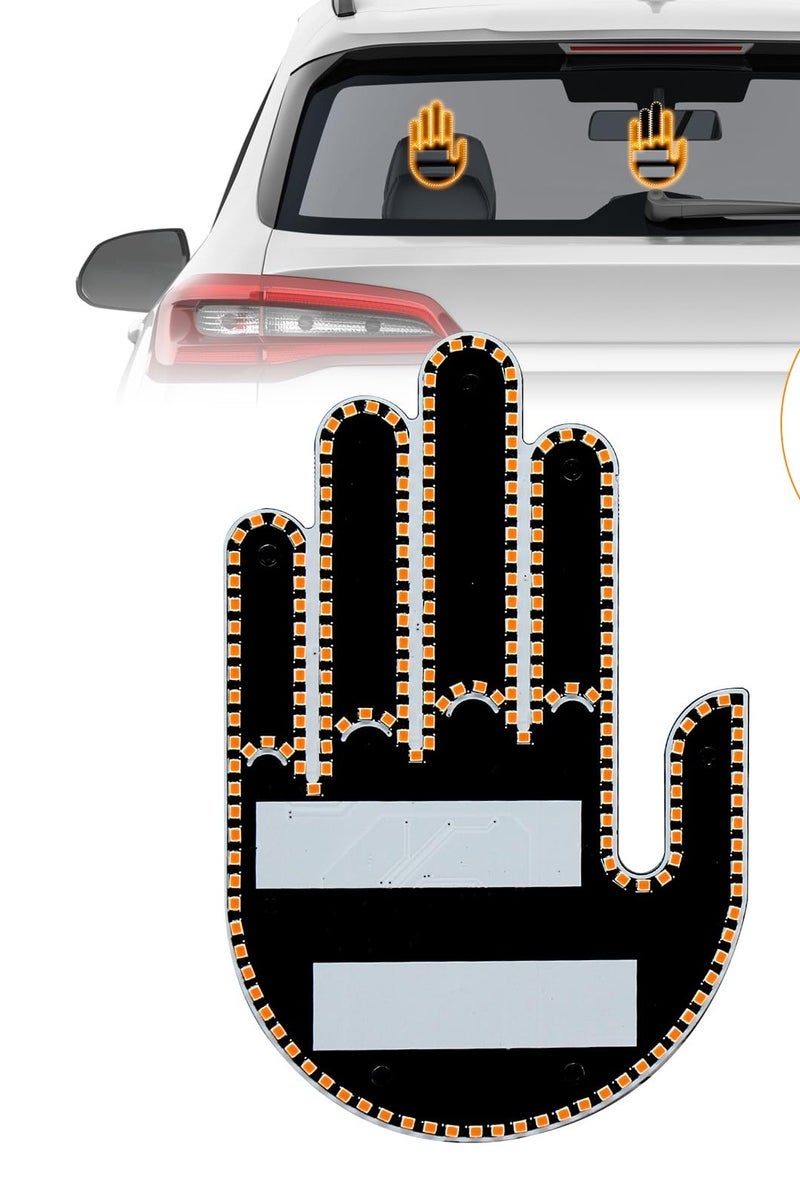 LED Car Hand Gesture Signal Light – Remote Controlled with Multiple Gesture Shapes - Image 2