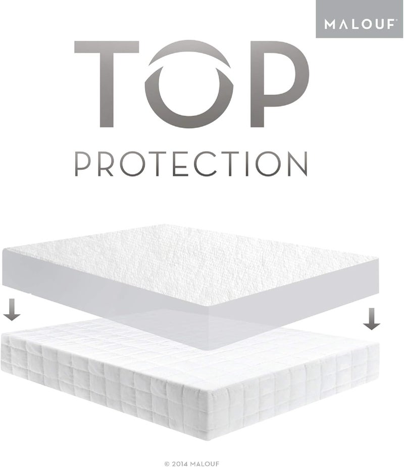 MALOUF SLEEP TITE Hypoallergenic 100 Waterproof Mattress Protector  15Year US Warranty  Vinyl Free  Queen - Image 5