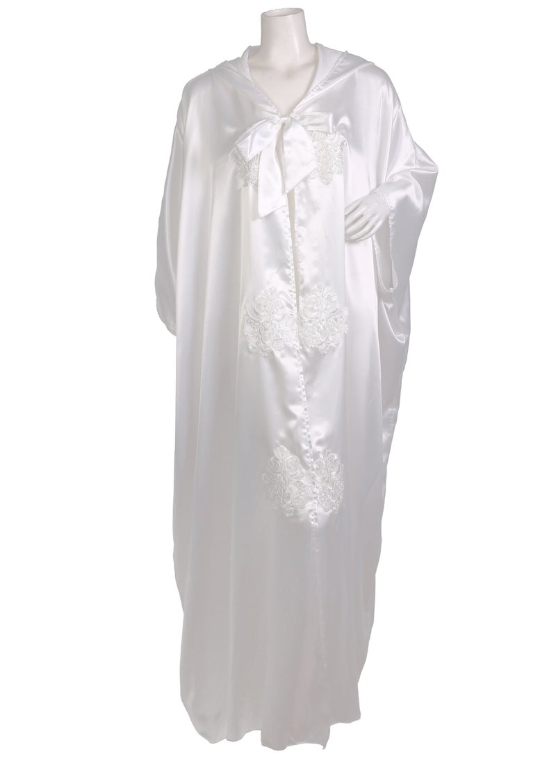 Soft satin bridal robe with long sleeves, crystal beading on the sleeves and a free size bodice - pzsku/Z5AE47878305D89502397Z/45/1741191960/f6a12276-385d-4629-a7de-212598ba14c8