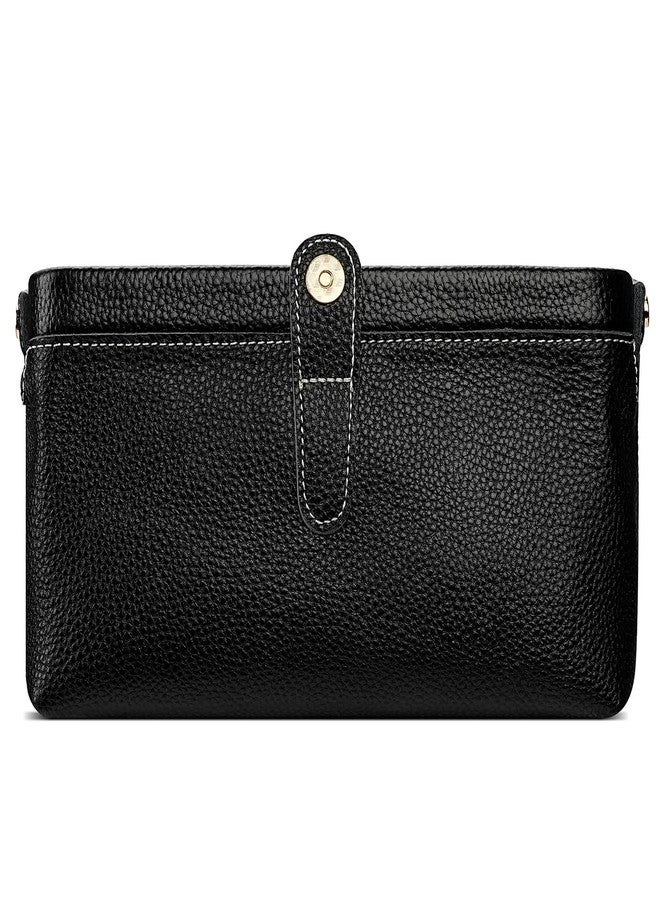shuainiu Travel leather makeup bag, waterproof mini makeup box, small travel storage bag, Black, Retro Style - Image 5