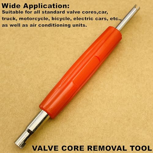 Aracey 6Pcs A/C Valve Core Removal Tool Set, R134a R22 R12 HVAC Double Heads A/C Systems Schrader Valve Stem Core Remover Tools,Air Conditioning Valve Core Remover Schrader Valve Tool - Image 5