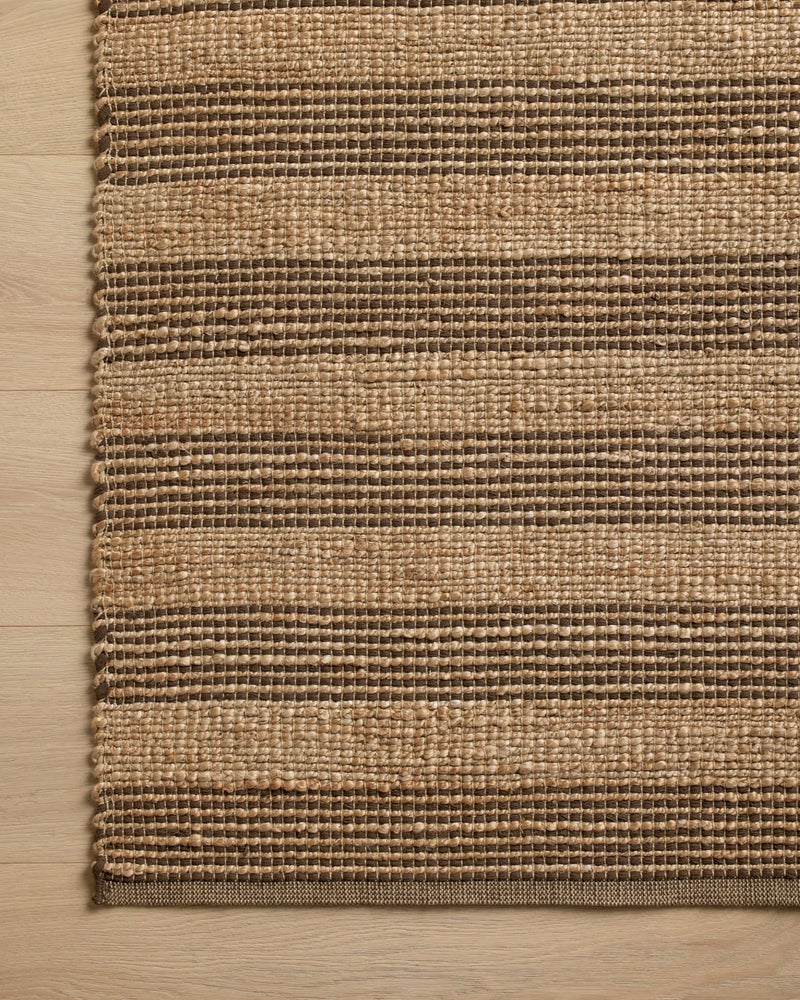 Loloi Chris Loves Julia Judy Collection JUD-06 Natural/Chocolate 5'-0" x 7'-6" Area Rug - Image 5