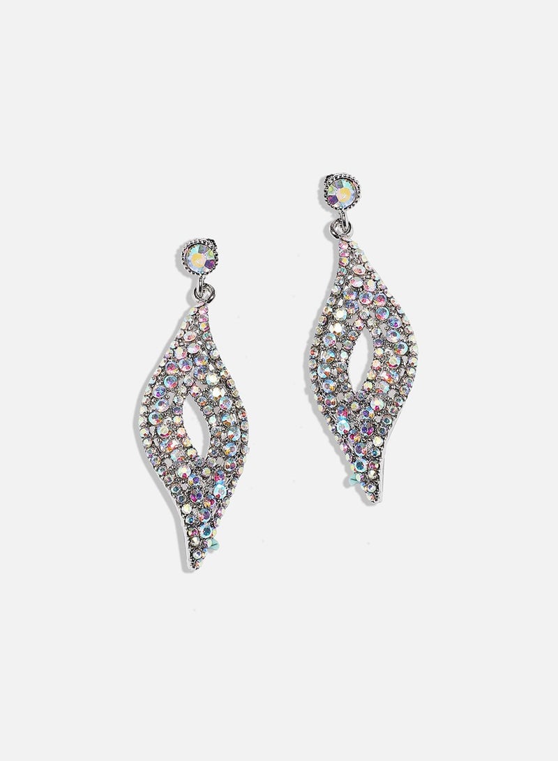 SOHI Crystal Bow Artificial Drop Earring Jewellery - Image 2