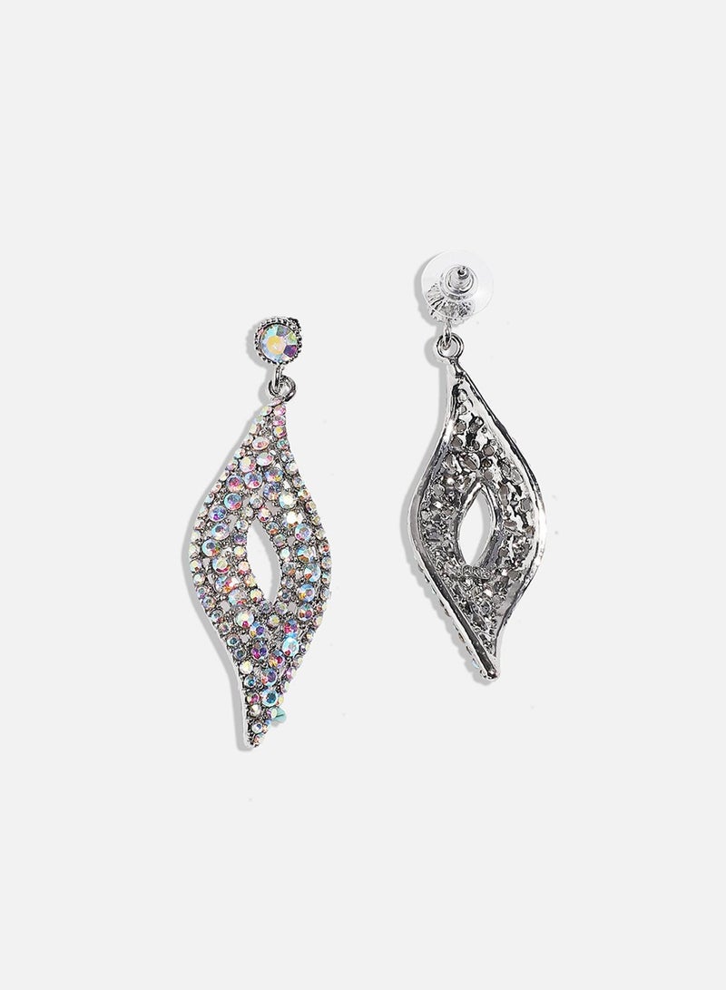 SOHI Crystal Bow Artificial Drop Earring Jewellery - Image 3