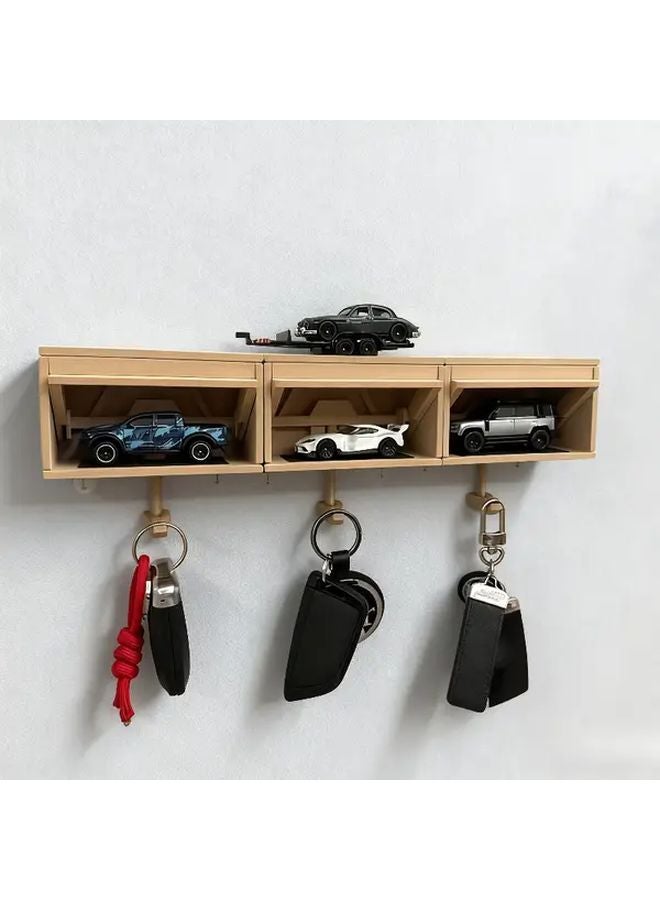 Red Wall Mounted Key Holder For Garage Door Car And House Keys - Image 2