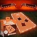 Brightz TossBrightz Orange Led Cornhole Lights Led Corn Hole Lights Cornhole Led Lights for Hole and Board Corn Hole Board Light Kit Light Up Cornhole Set Glow in the Dark Cornhole Board - Image 3