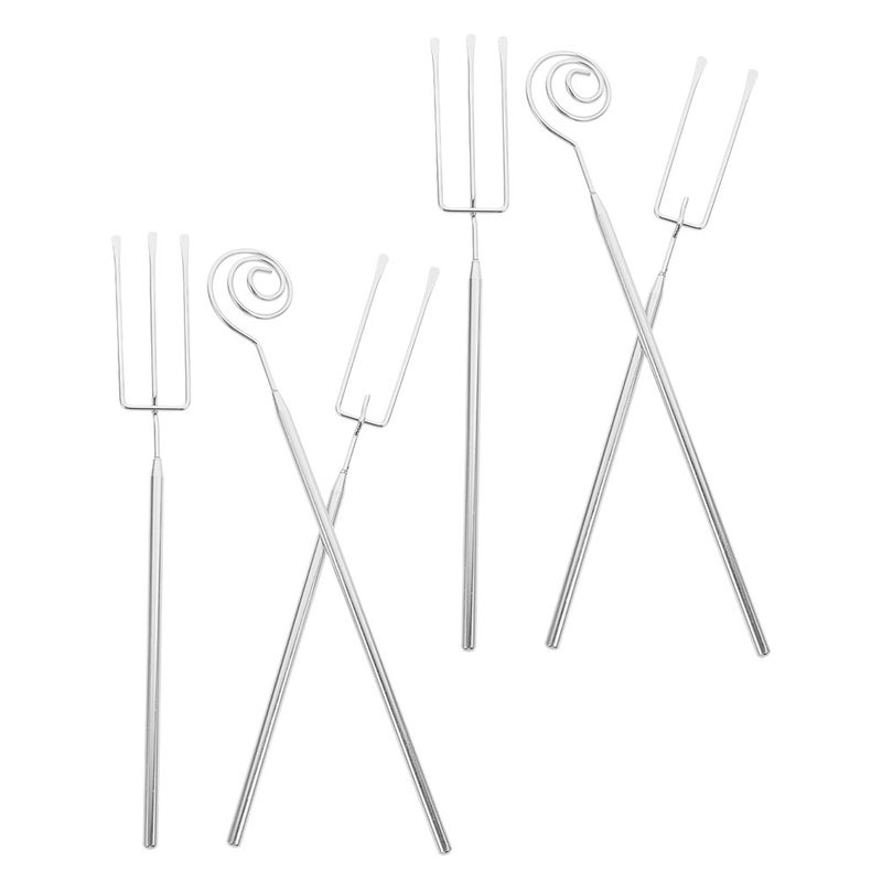 Stainless Steel Fondue Forks Chocolate Dipping Tool Long Handle Heat Resistant For Bbq 6Pcs - Image 4