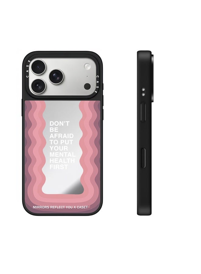 جراب هاتف iPhone 17 Pro Max، جراب هاتف بتغطية كاملة، نمط موجة وردي جميل، مقاوم للتآكل، مضاد للخدش ومضاد لبصمات الأصابع، جراب هاتف 17 Pro Max، رفيع للغاية، حافة عالية للغاية