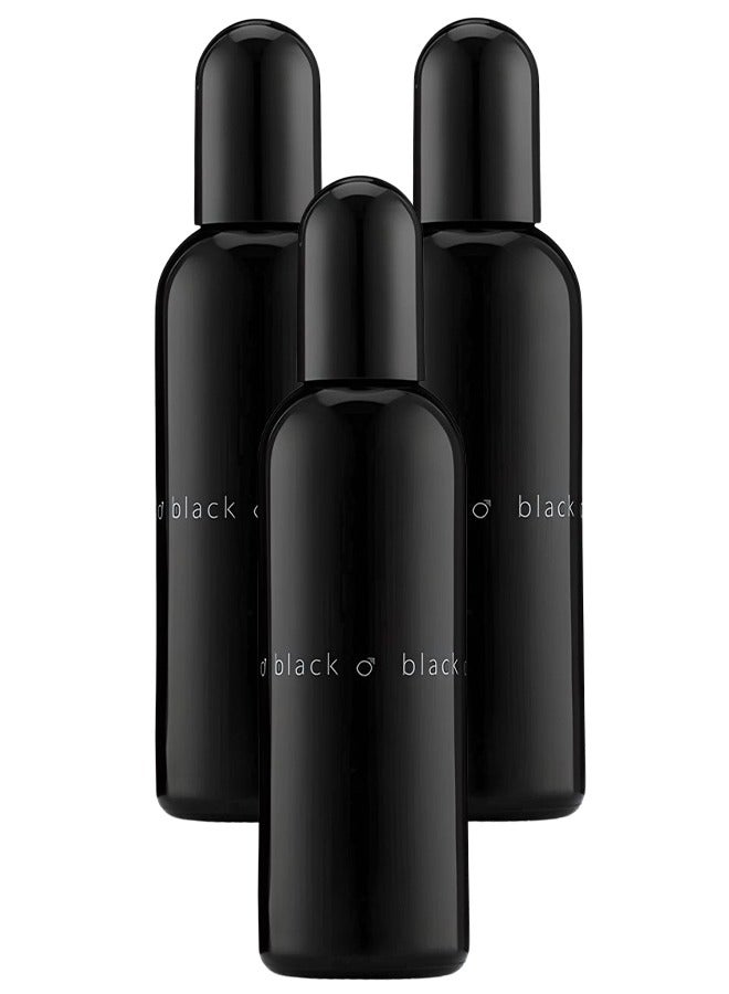 MILTON-LLOYD 3 Pieces Colour Me Black Perfume For Men 100ml EDP - Image 1
