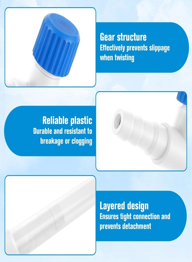 Eldraqth 10 Pcs Aquarium Air Control Valves for 3/16" ID Airline Tubing, T Shaped Aquarium Tubing Connectors Single Way Plastic Flow Controllers Regulators Aquarium pump Accessories for Fish Tank Tubing - Image 3
