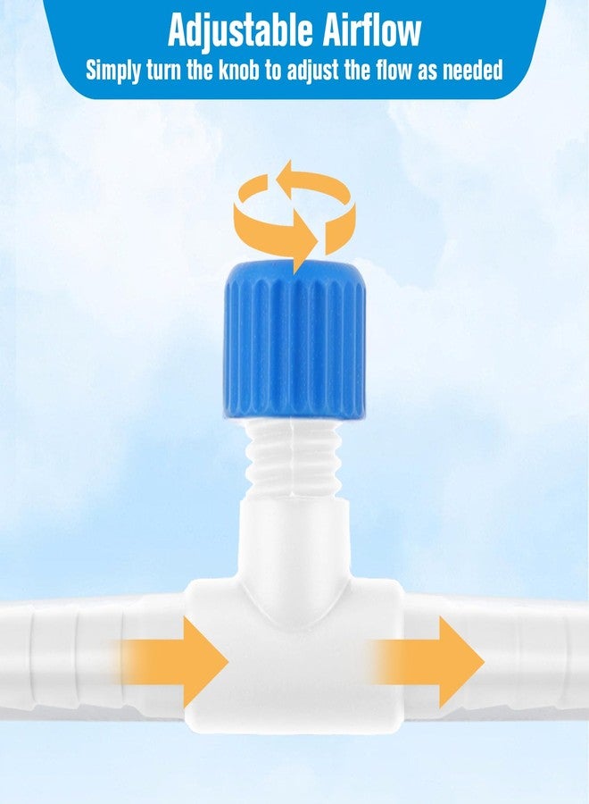 Eldraqth 10 Pcs Aquarium Air Control Valves for 3/16" ID Airline Tubing, T Shaped Aquarium Tubing Connectors Single Way Plastic Flow Controllers Regulators Aquarium pump Accessories for Fish Tank Tubing - Image 4