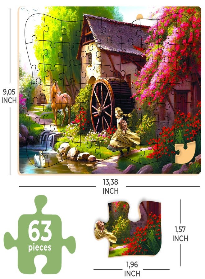 QUOKKA 63 Pieces Dementia Railway Puzzles for Elderly - Image 2