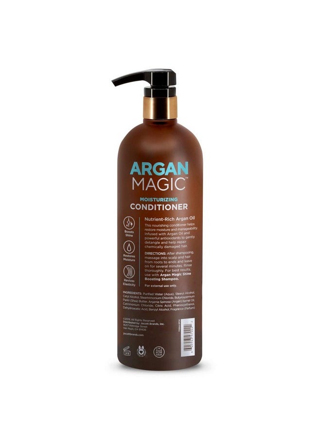 ARGAN MAGIC - Rgan Magic Moisturizing Conditioner Detangle Hydrate And Repair Dry And Chemicallydamaged Hair Types ; Nutrientrich ; Made In The Usa Paraben Free Cruelty Free (32 Oz) - Image 1