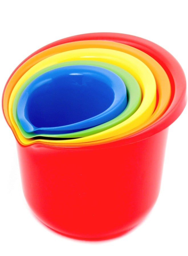 Chef Craft Select Plastic Mixing Bowl, 4 quart capacity, Orange - Image 3