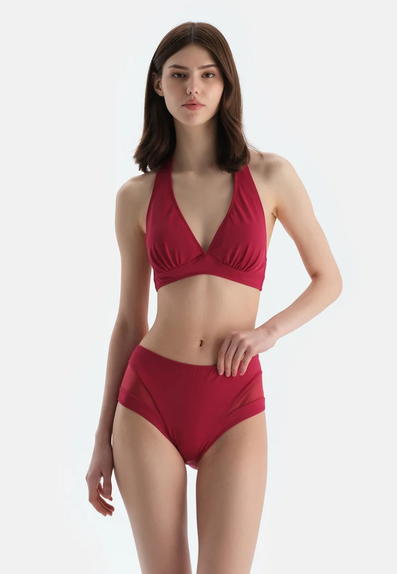 dagi Red Minimizer Bikini Top