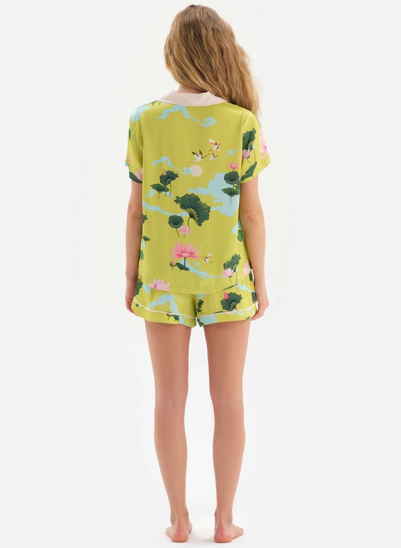 dagi Button Down Shirt And Short Set - Image 2