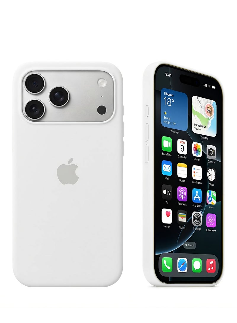 iPhone 17 Pro Max Case Liquid Silicone Soft Microfiber Lining Cover For iPhone 17 Pro Max Shockproof Protective Case For iPhone 17 Pro Max 6.9'' - Image 1