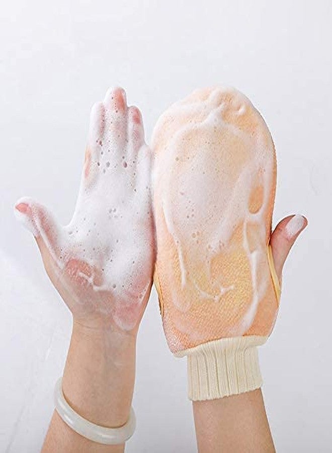 FAGVA Bathing Exfoliating Set Back Scrubber, Sponge Loofah Ball, Loofah Glove | Double Sided Strap & Loofah Ball Removes Dead Skin (3 Pcs Set) - Image 4