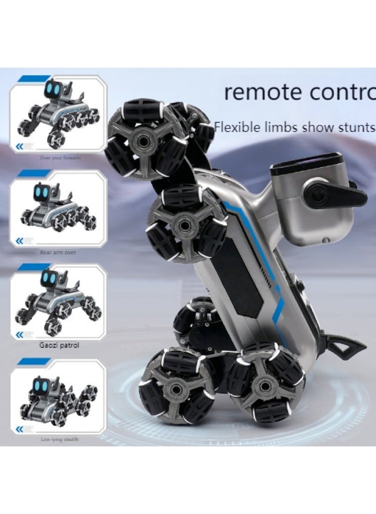 Stunt Performance Robotic Dog - Gesture & Remote Control, Smart Climbing Transforming Pet Toy with LED Lights, Ideal Gift for Kids