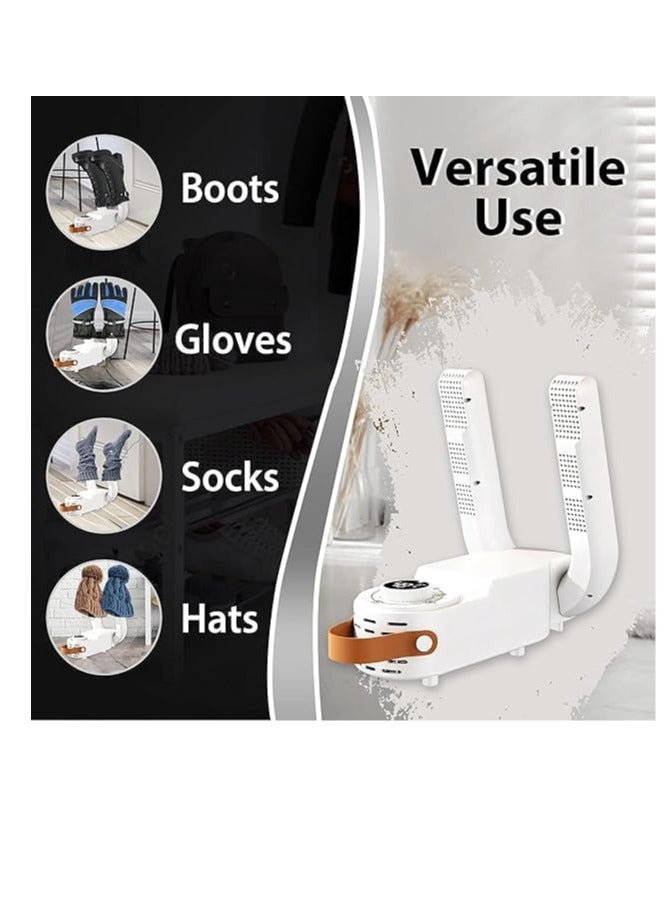 ARGT Glove Dryer & Boot Warmer with Heat Blower, Adjustable Timer, Quick Drying Shoe Dryer for Ski Boots, Gloves, Hats, Socks, Portable Folding Design, 360° Heat Dissipation, Travel-Friendly - Image 3