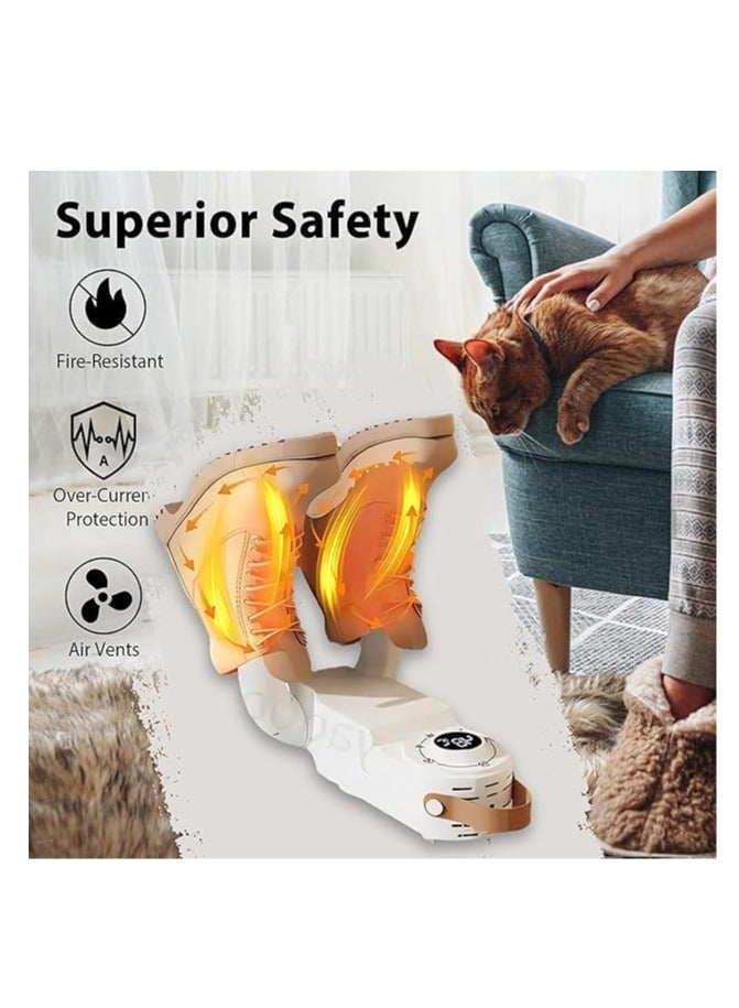 ARGT Glove Dryer & Boot Warmer with Heat Blower, Adjustable Timer, Quick Drying Shoe Dryer for Ski Boots, Gloves, Hats, Socks, Portable Folding Design, 360° Heat Dissipation, Travel-Friendly - Image 4