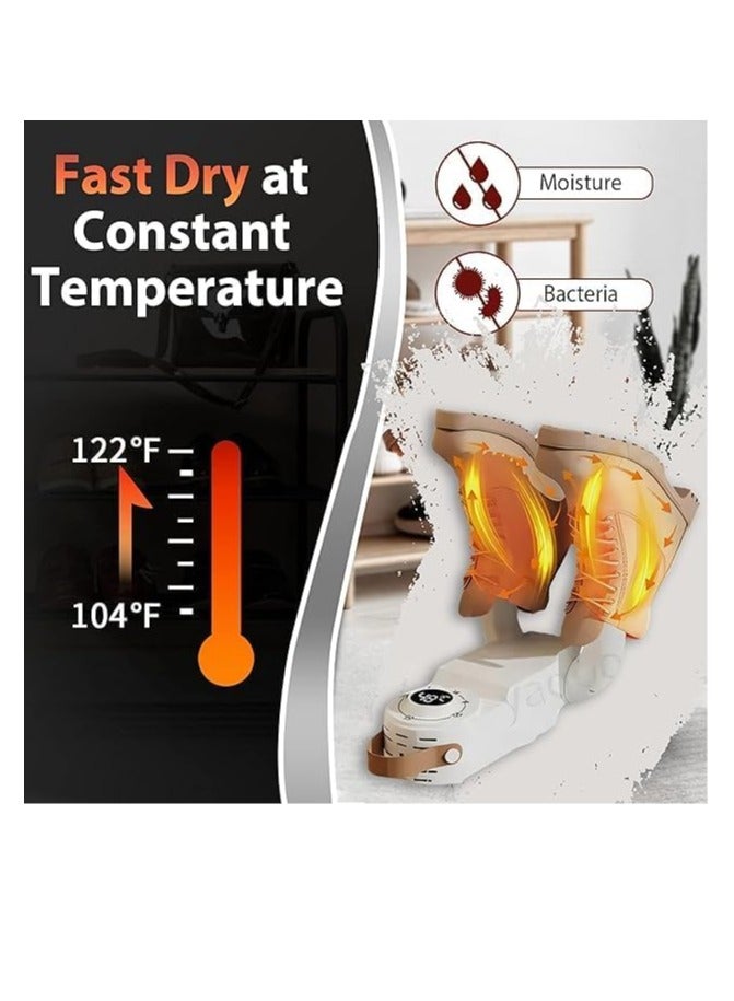 ARGT Glove Dryer & Boot Warmer with Heat Blower, Adjustable Timer, Quick Drying Shoe Dryer for Ski Boots, Gloves, Hats, Socks, Portable Folding Design, 360° Heat Dissipation, Travel-Friendly - Image 2