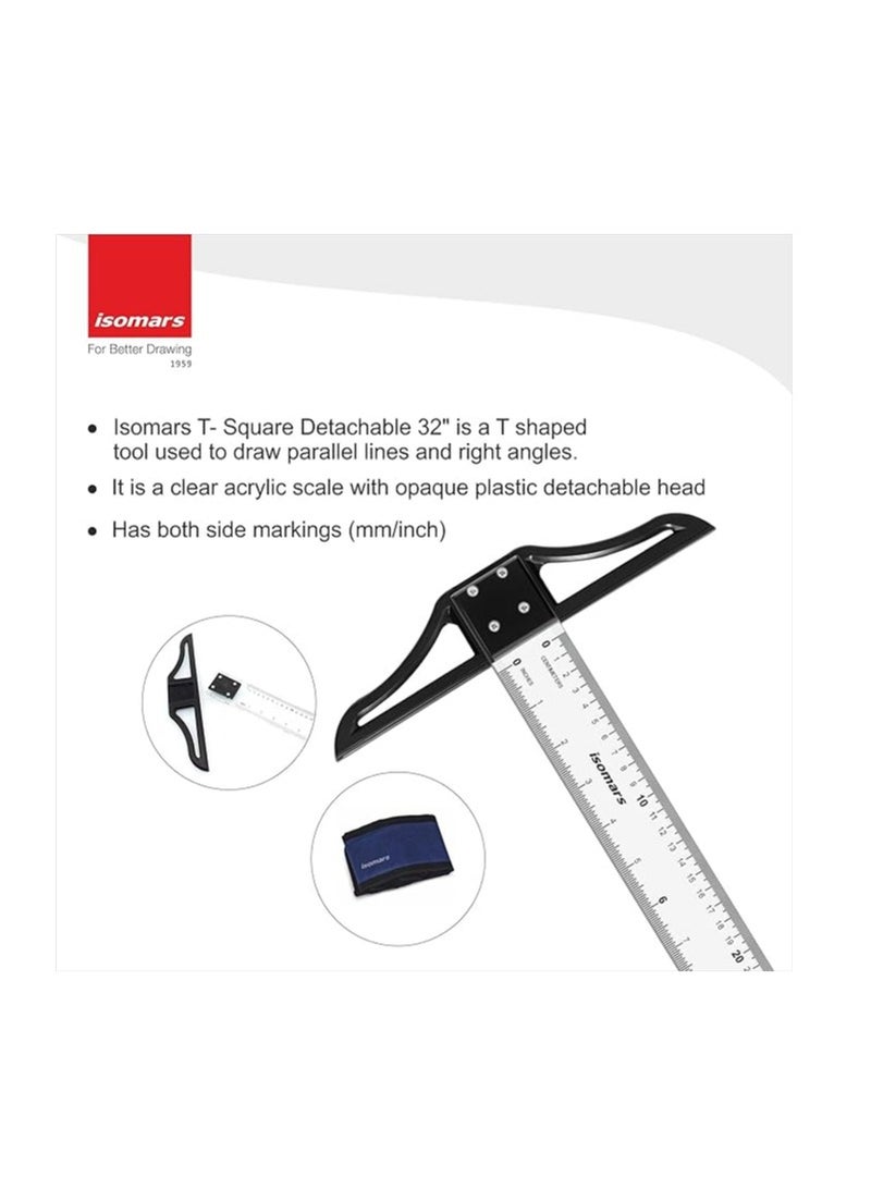 Isomars T Square Scale with Detachable Acrylic Head, 32 Inch Size - Image 3