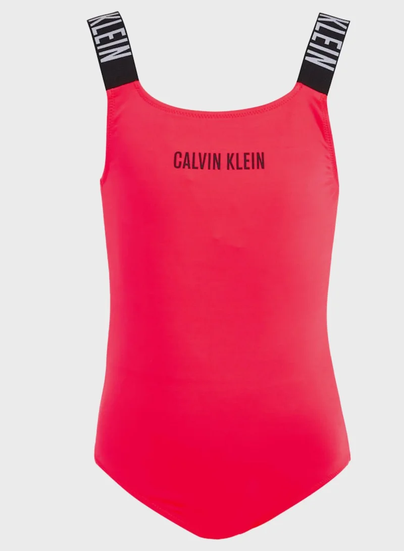 CALVIN KLEIN Kids Logo Swimsuit