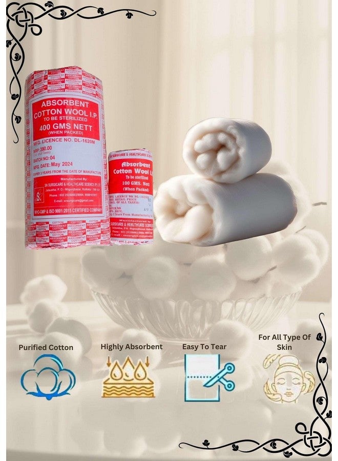 Absorbent Cotton Roll (500 Gram Nett High Quality (Pack Of 5) - Image 5
