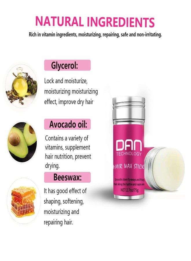 DAN Technology Hair Wax Stick for Women - Smoothing Flyaways & Taming Frizz (2.7 oz) - Image 2