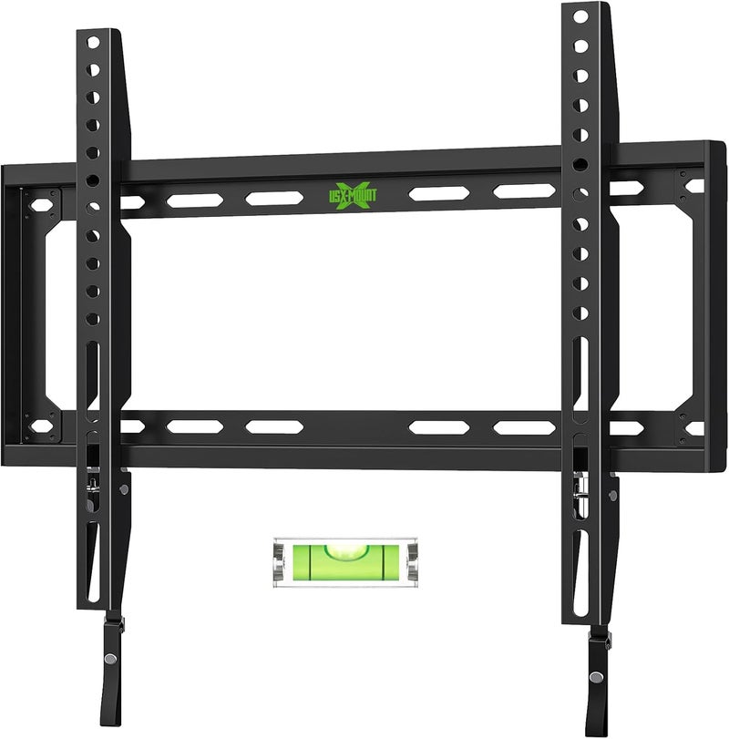 USX MOUNT Fixed TV Wall Mount with Low Profile for Most 26-55 Inch LED, LCD and Flat Screen TVs, TV Mount Bracket with VESA Up to 400x400mm and Weight Capacity 99lbs,and Space Saving TV Bracket - Image 1