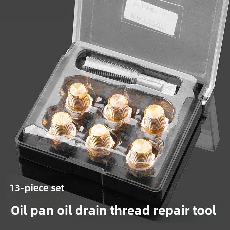 Car oil pan oil drain screw slide repair special tool oil pan thread repair oil bottom screw(M13x1.25) - Image 2