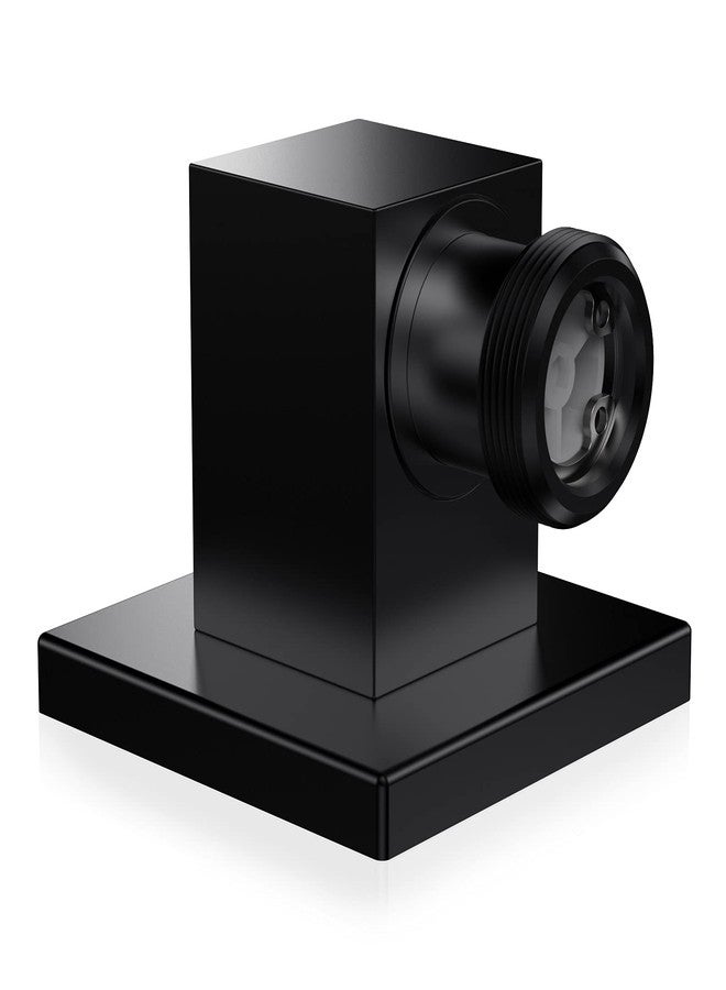 Lavatrum Wall Mounted Supply Elbow, Wall Elbow for Hand Shower, Solid Brass Square Wall Supply Elbow, Check Valve Included (Square, Matte Black) - Image 2