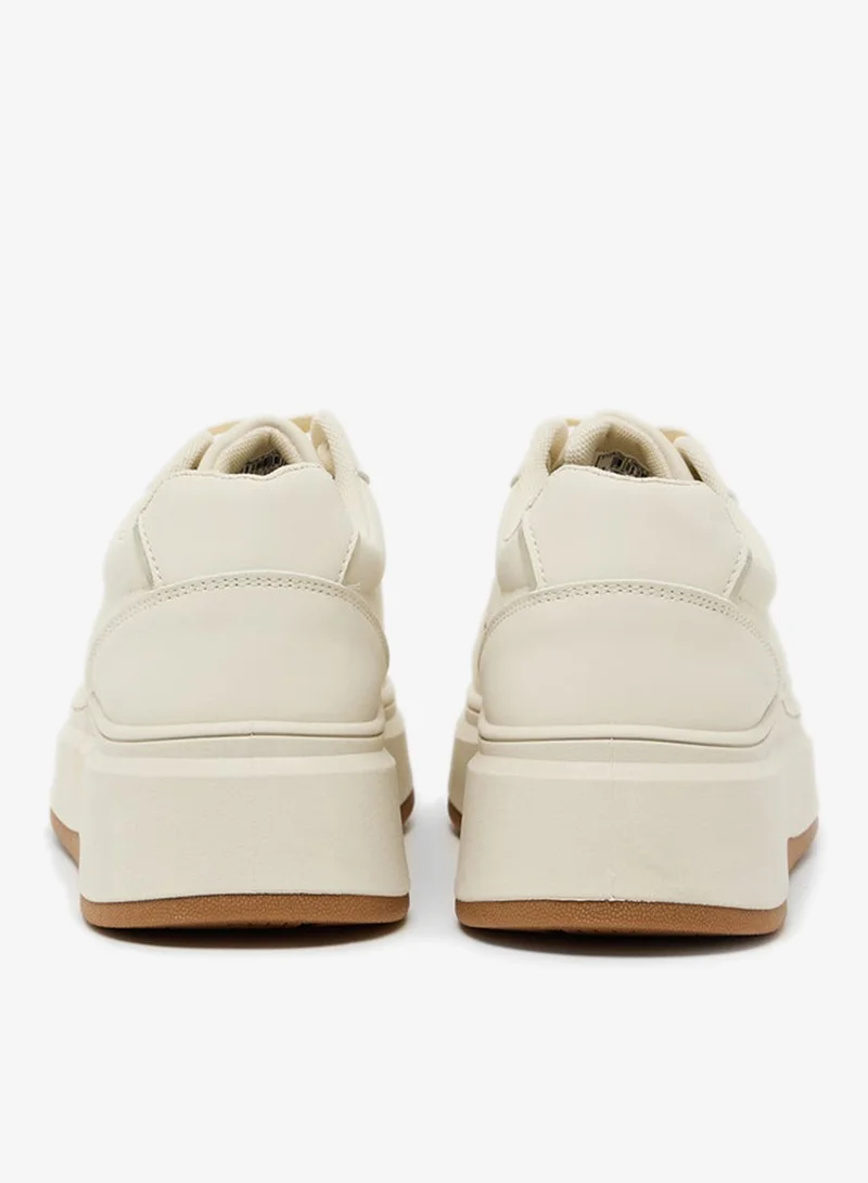 U.S. Polo Assn. BEIGE Women Low Top Comfort Sneakers for Women | Best Price UAE