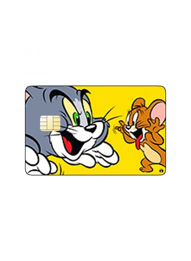 RKN PRINTED BANK CARD STICKER Animation Tom And Jerry By Warner Bros - Image 1