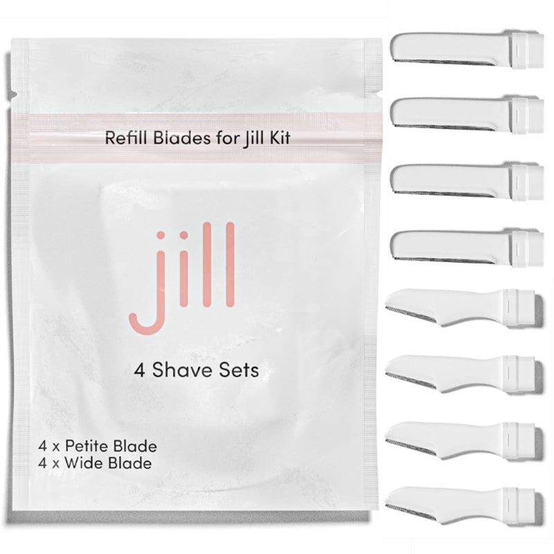 Jill Dermaplane Razor Refills for Women â€“ 8 Single-Use Face Razor Blades for Facial Hair Removal & Exfoliation â€“ Fits Jill V1 Dermaplaner Only (Not Compatible with V2 Kit) - Image 1