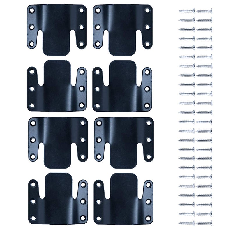 LazyMe LazyMe Universal Sectional Sofa Interlocking Sectional Couch Connectors Sofa Connector Bracket with Hardware 4 Sets 8 Pieces 