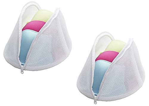 Vrofy Vrofy Mesh Laundry Woman Under Wear Bra Clothes Washing Bag for Washing Machine Underwear Lingerie Laundry Washing Bag Dirty Clothes Saver Pouch Laundry Clothes Protector 2 Piece  - Image 1
