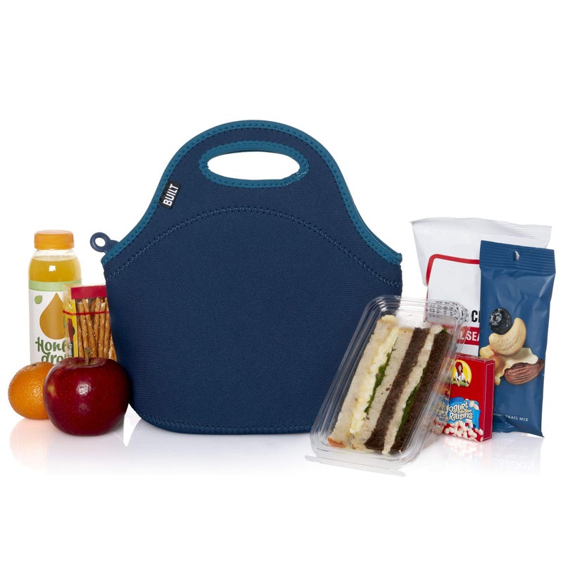 Built Gourmet Getaway Neoprene Lunch Bag - Insulated, Reusable, & Machine-Washable Lunch Tote for Hot and Cold Food Storage, Lightweight & Reusable - One Size (Celestial Blue) - Image 5