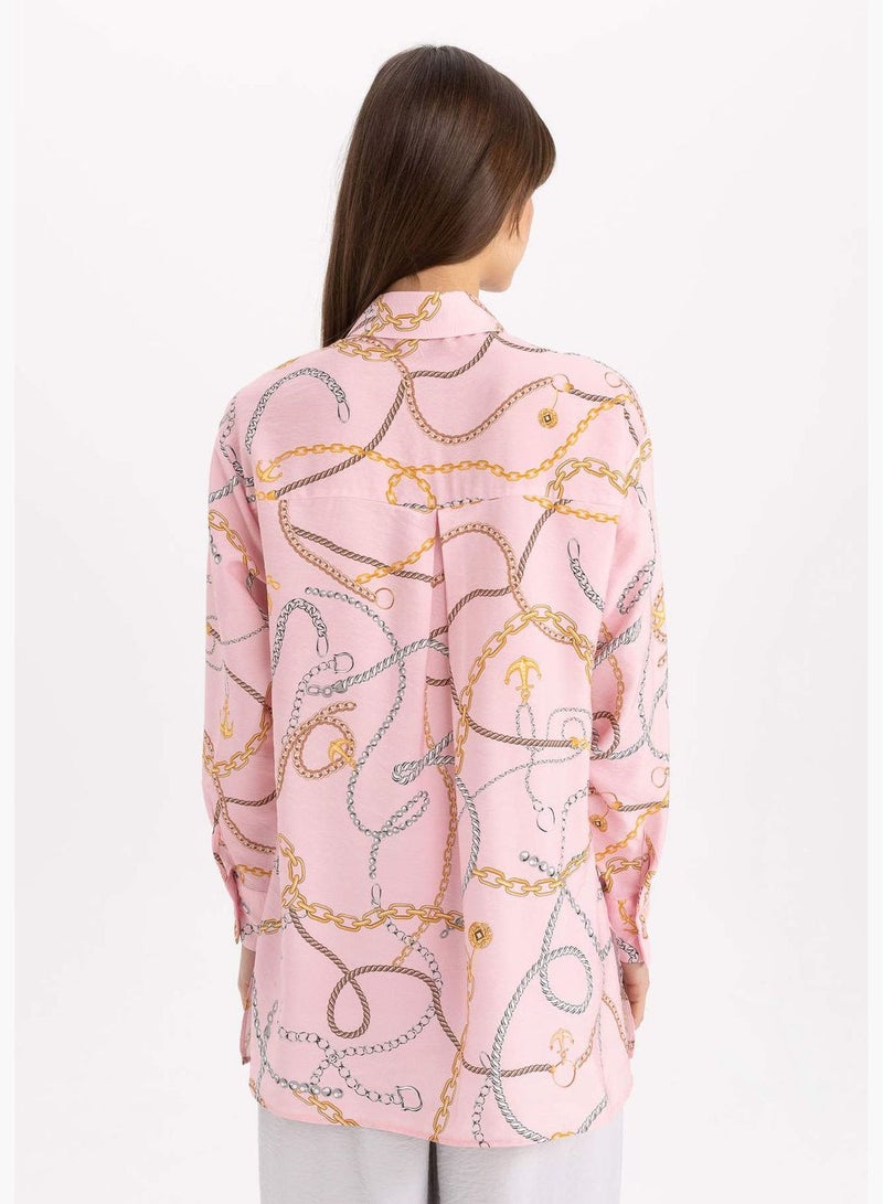 ديفاكتو تونيك طويل بأكمام مطبوعة بقصة مريحة - Image 4