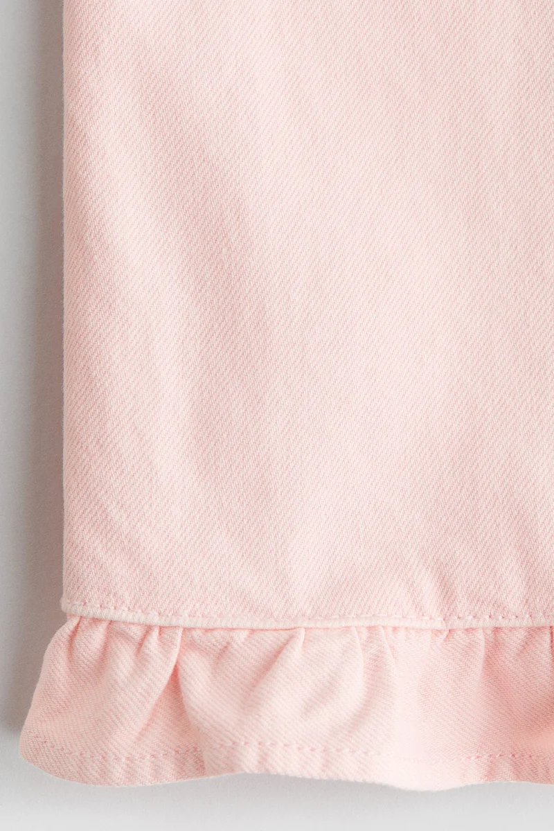 H&M Frill-trimmed cotton trousers