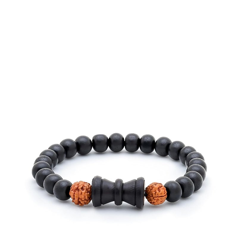 Divine Hindu Karungali Bracelet - Lab Tested Ebony Wood Beads for Spiritual Protection and Meditation - Image 1