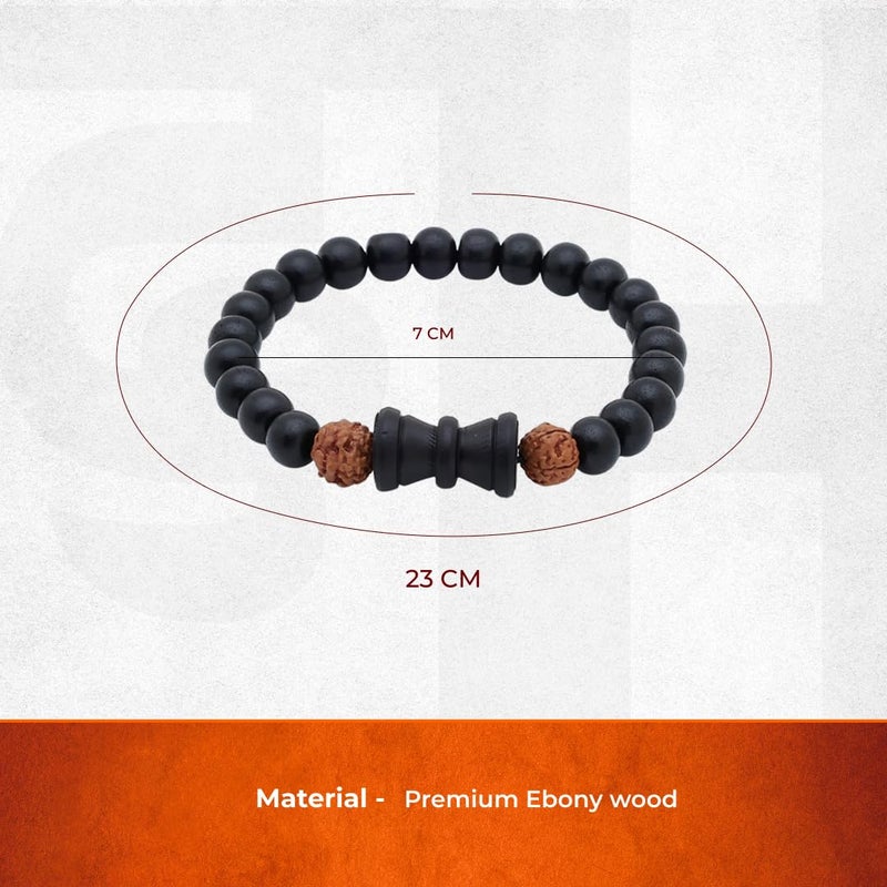 Divine Hindu Karungali Bracelet - Lab Tested Ebony Wood Beads for Spiritual Protection and Meditation - Image 2