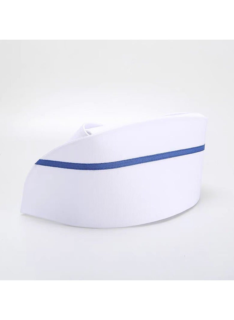 KUYING Thickened Nurse's Tailcoat Hat With Three Buckles And Adjustable Medical Work Cap
