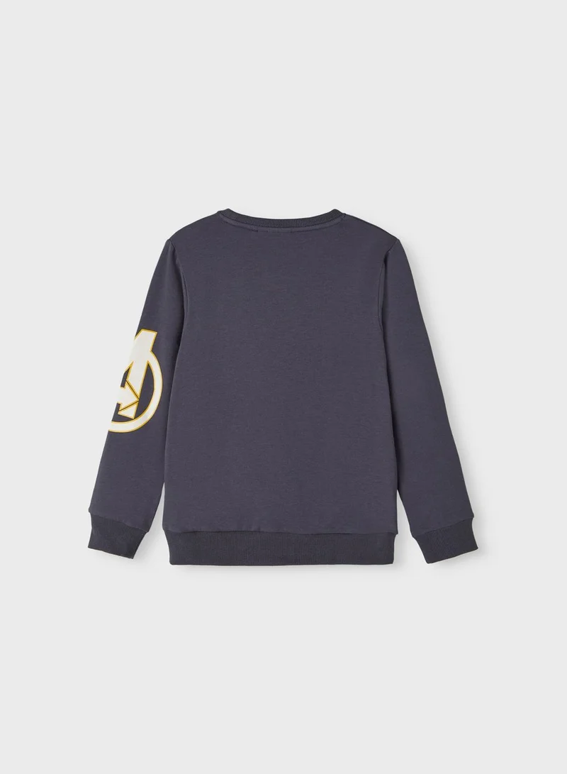 NAME IT Kids Avenger Print Sweatshirt
