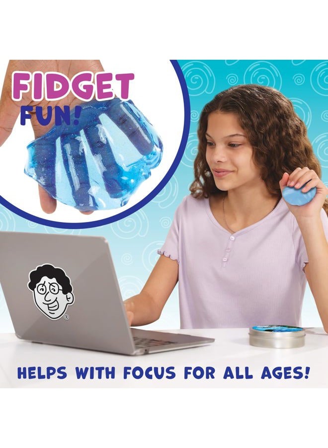 Crazy Aaron's Transparent Thinking Putty - 4" Falling Water Liquid Glass See Through Putty Tin - 90 Grams, Never Dries Out - Made in USA - Image 4