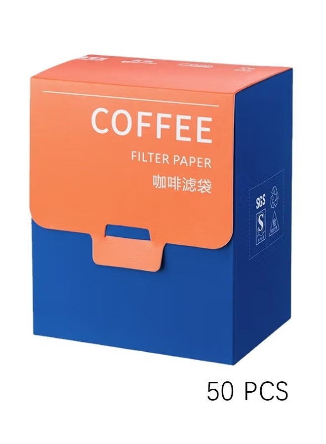 YANCI 50-Piece Portable Coffee Filter Bag with Hanging Ear Design Disposable Drip Coffee Filter Paper Bag、Japanese Drip Coffee Filter Paper Bag White 7.5 x 9cm - Image 5