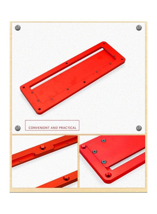 NIBEMINENT Table Electric Circular Saw Flip Cover Plate Red 31x3x10cm - Image 3