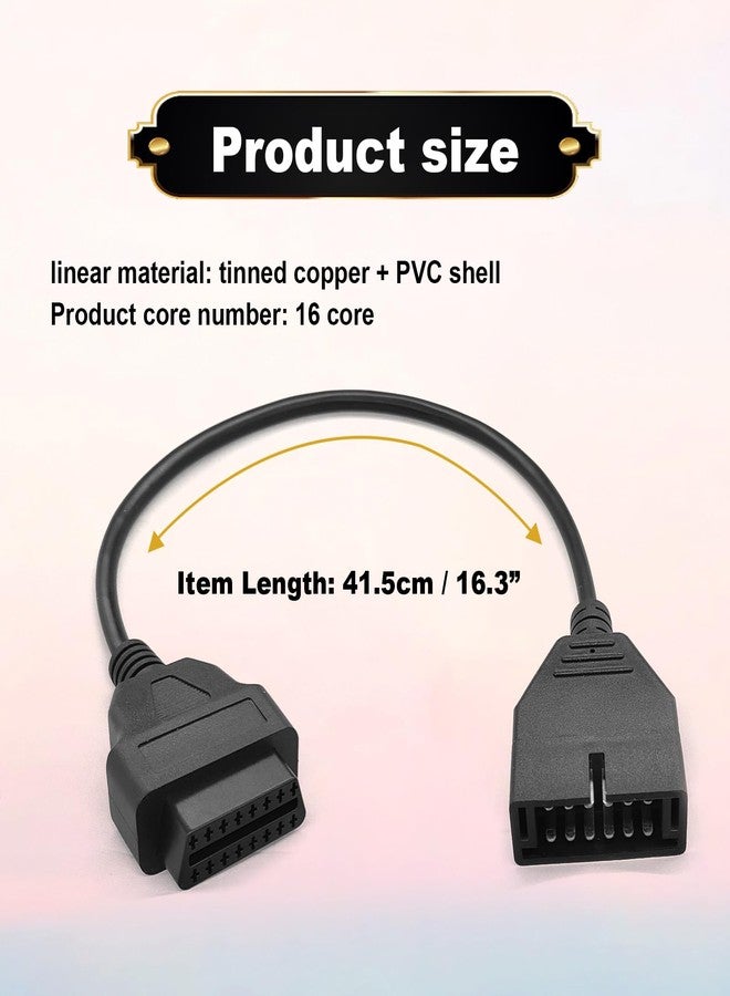 stymart محول ستيمارت OBD2 إلى OBD1 لسيارات جنرال موتورز، محول OBD1 ذو 12 سنًا إلى OBD2 ذو 16 سنًا، أداة تشخيص أعطال OBD II، كابل محول بديل لسيارات جنرال موتورز الشائعة - Image 3